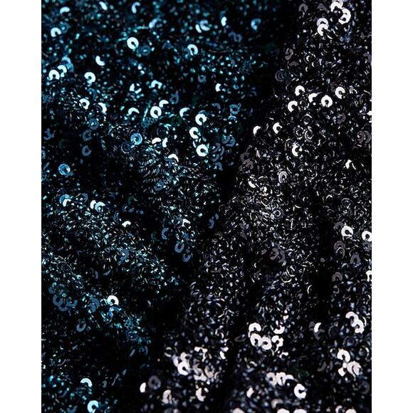 NWT Express Sequin Color Block Faux Wrap Tank Top - Medium - Picture 6 of 15